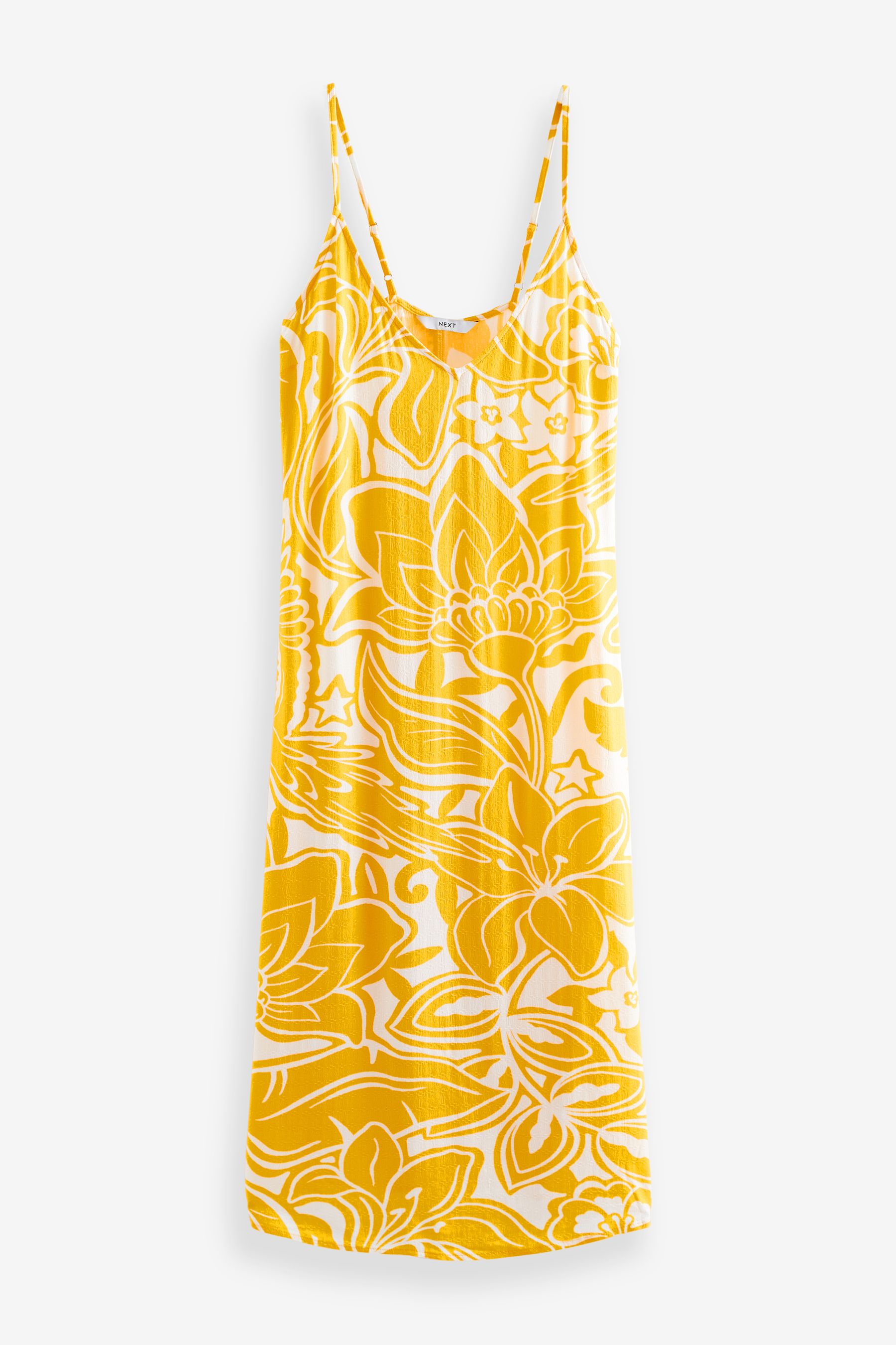 Next yellow floral dress top