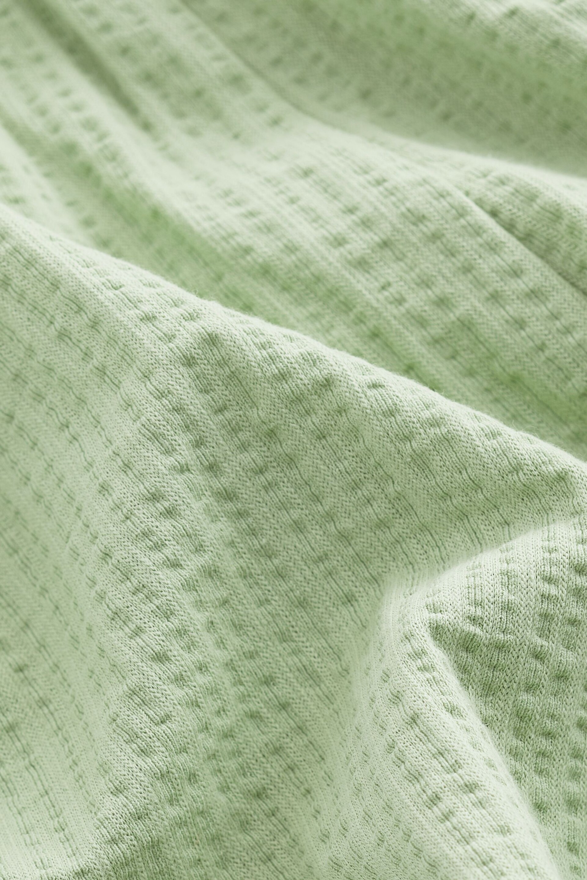 Sage Green Bandeau Shirred 100% Cotton Playsuit - Image 6 of 6