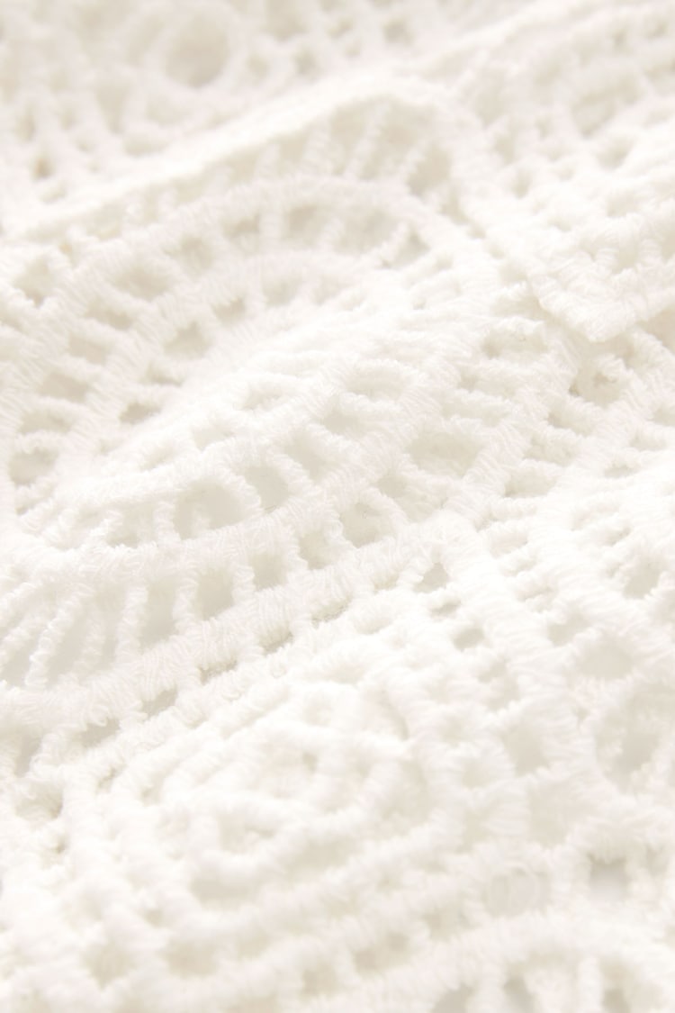 White Crochet Cover-Up - Image 7 of 7