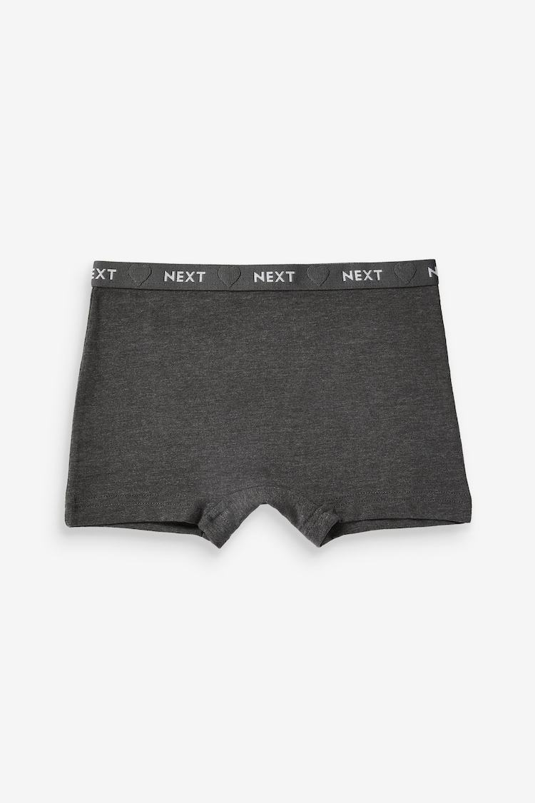 Charcoal Grey Sparkle Short Briefs 5 Pack (2-16yrs) - Image 2 of 4