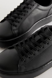 Black School Leather Lace Up Shoes - Image 5 of 5