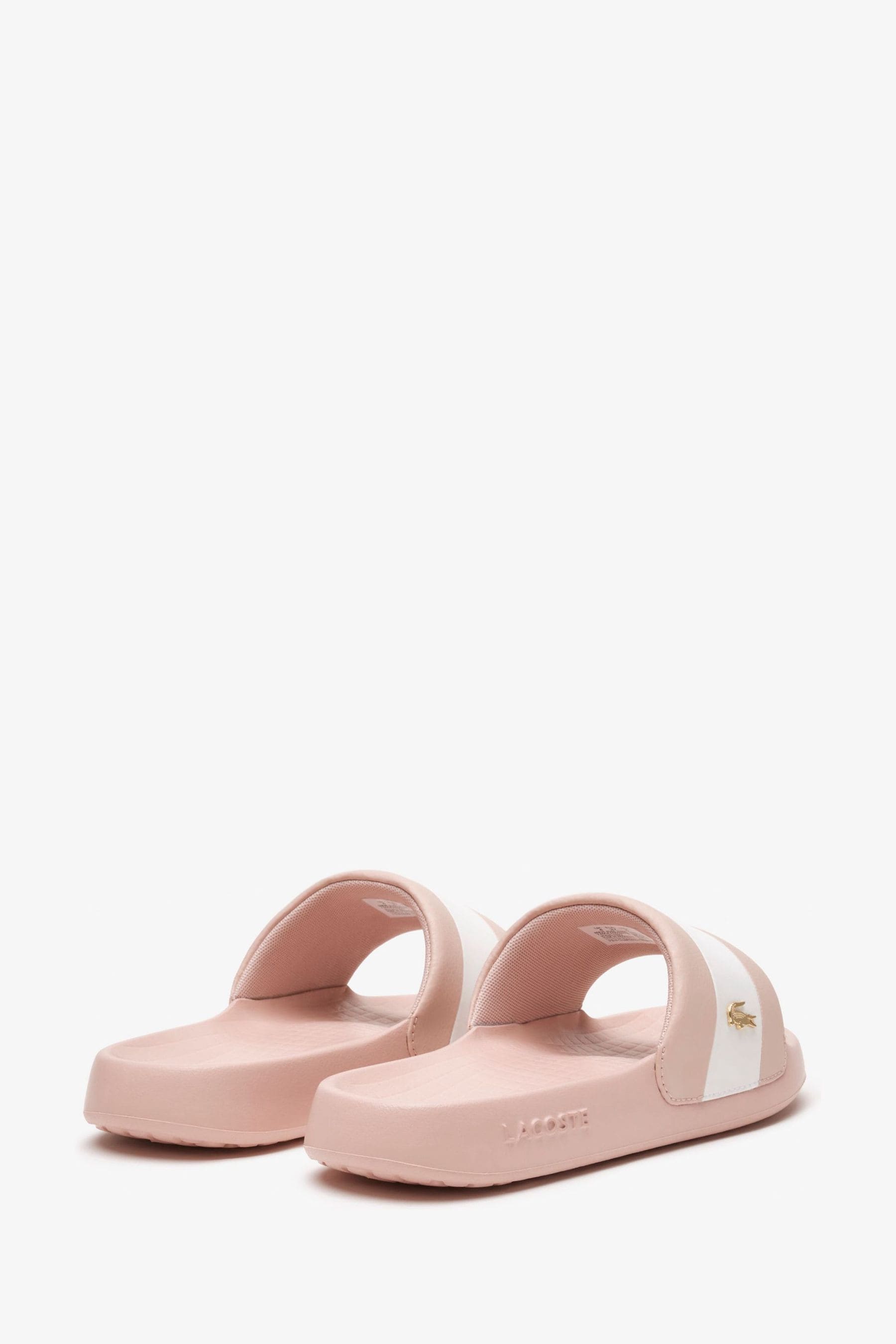 Pink lacoste sliders deals