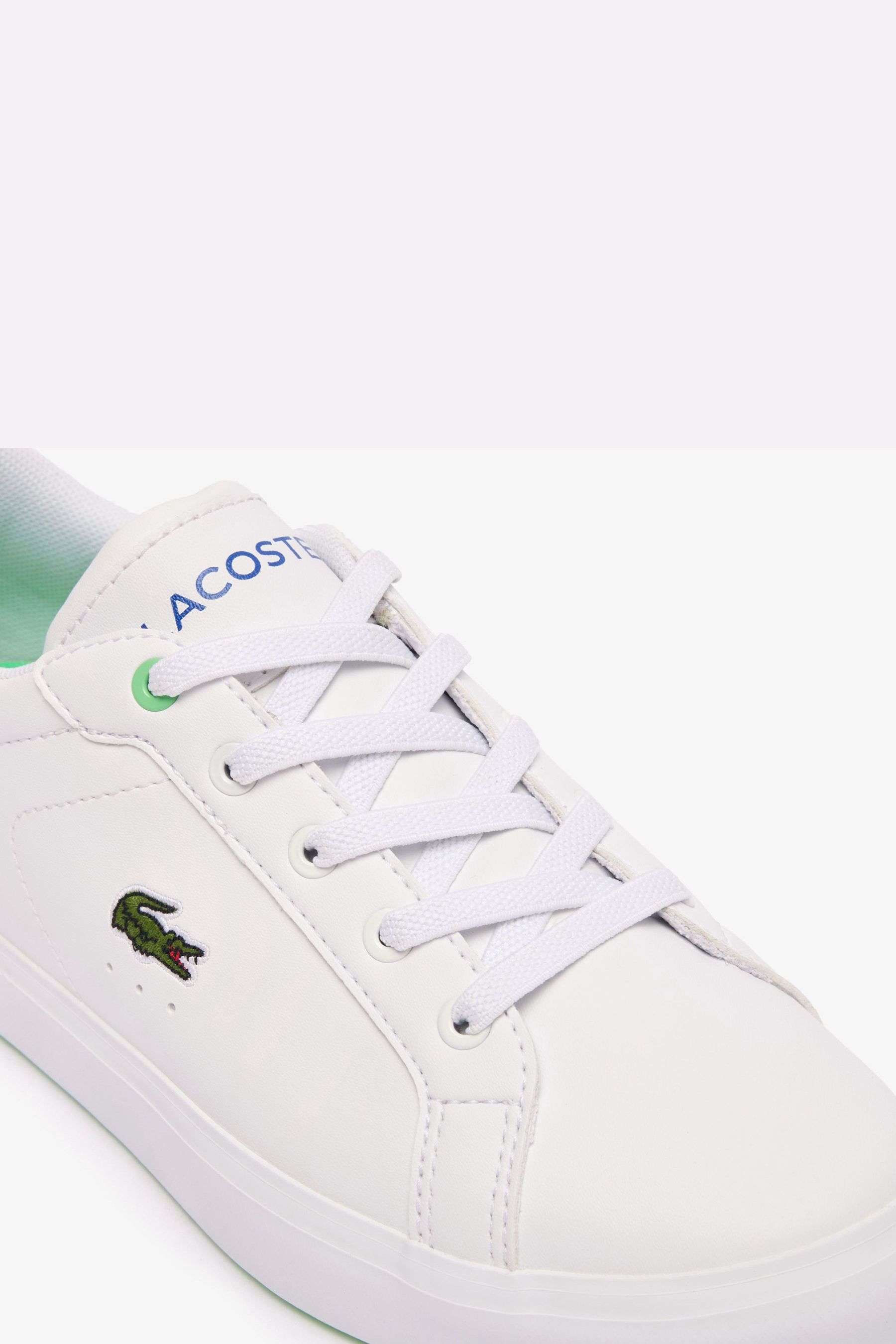 Kids white leather trainers store