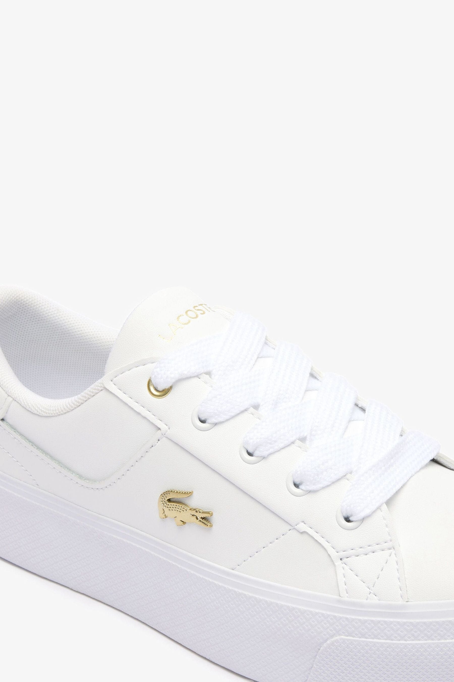 Buy Lacoste Ziane Platform 124 2 CFA White Trainers from Next Luxembourg
