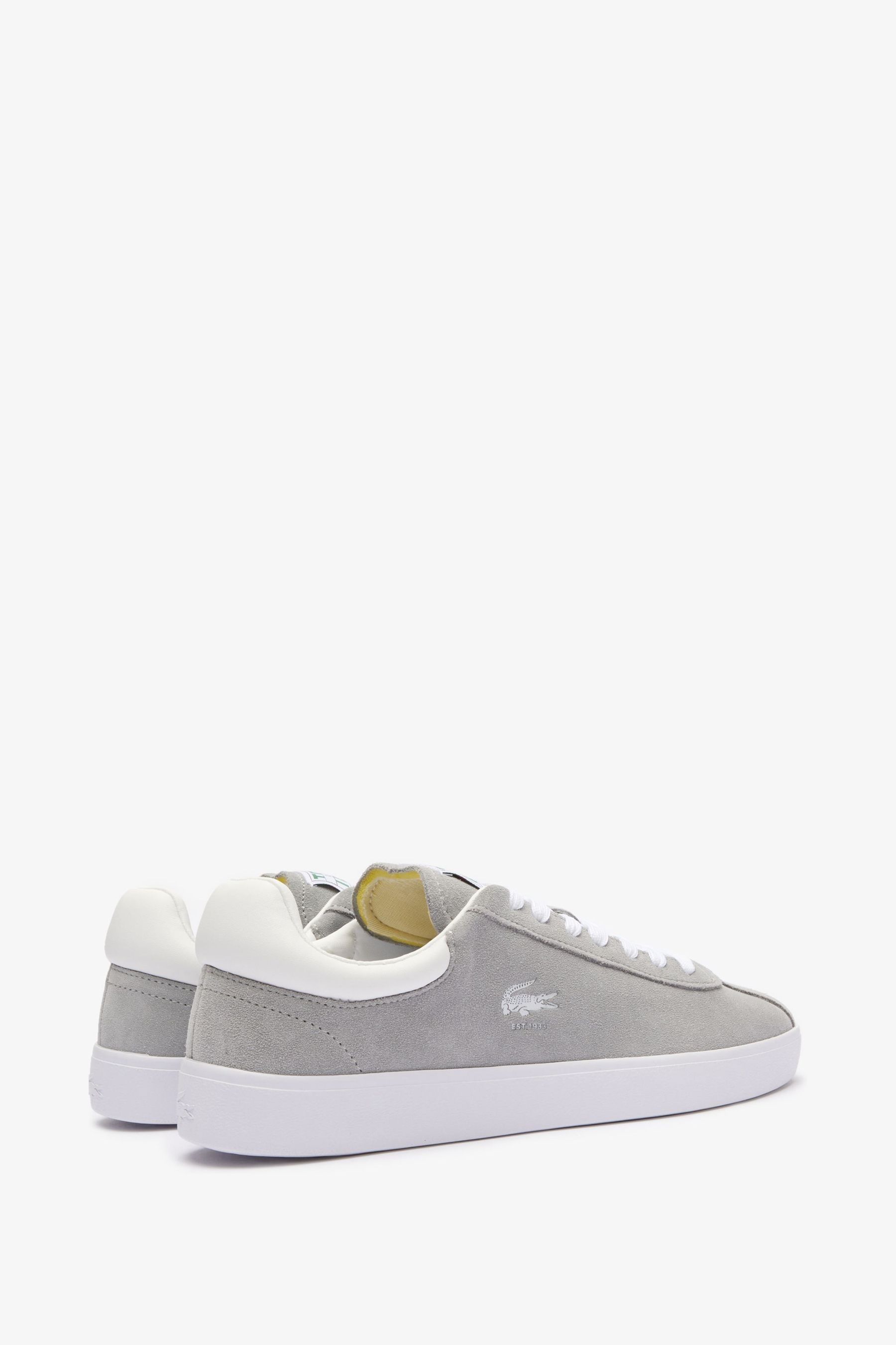 Lacoste grey lerond trainers cheap