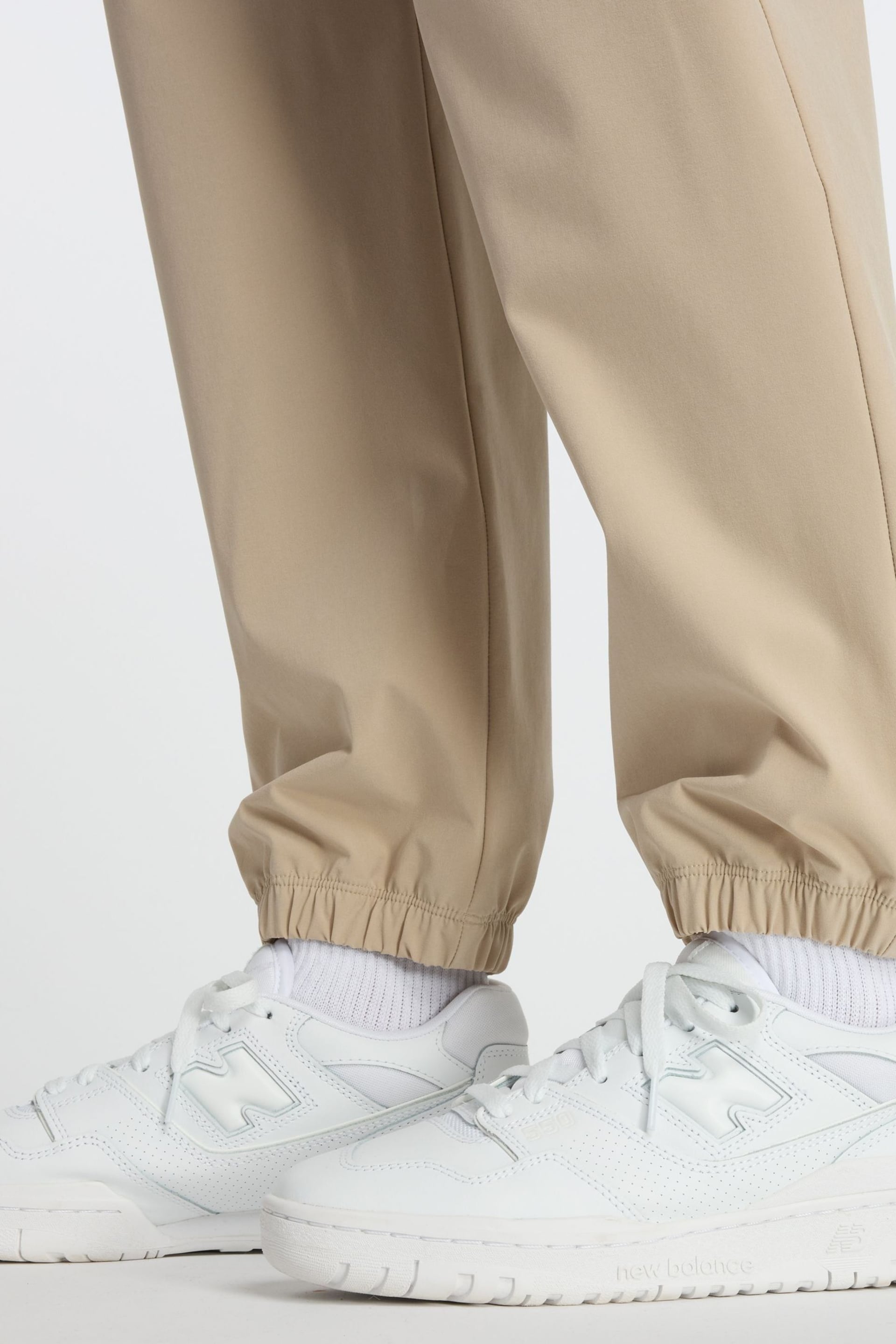 New Balance Brown Athletics Stretch Woven Joggers - Image 6 of 9
