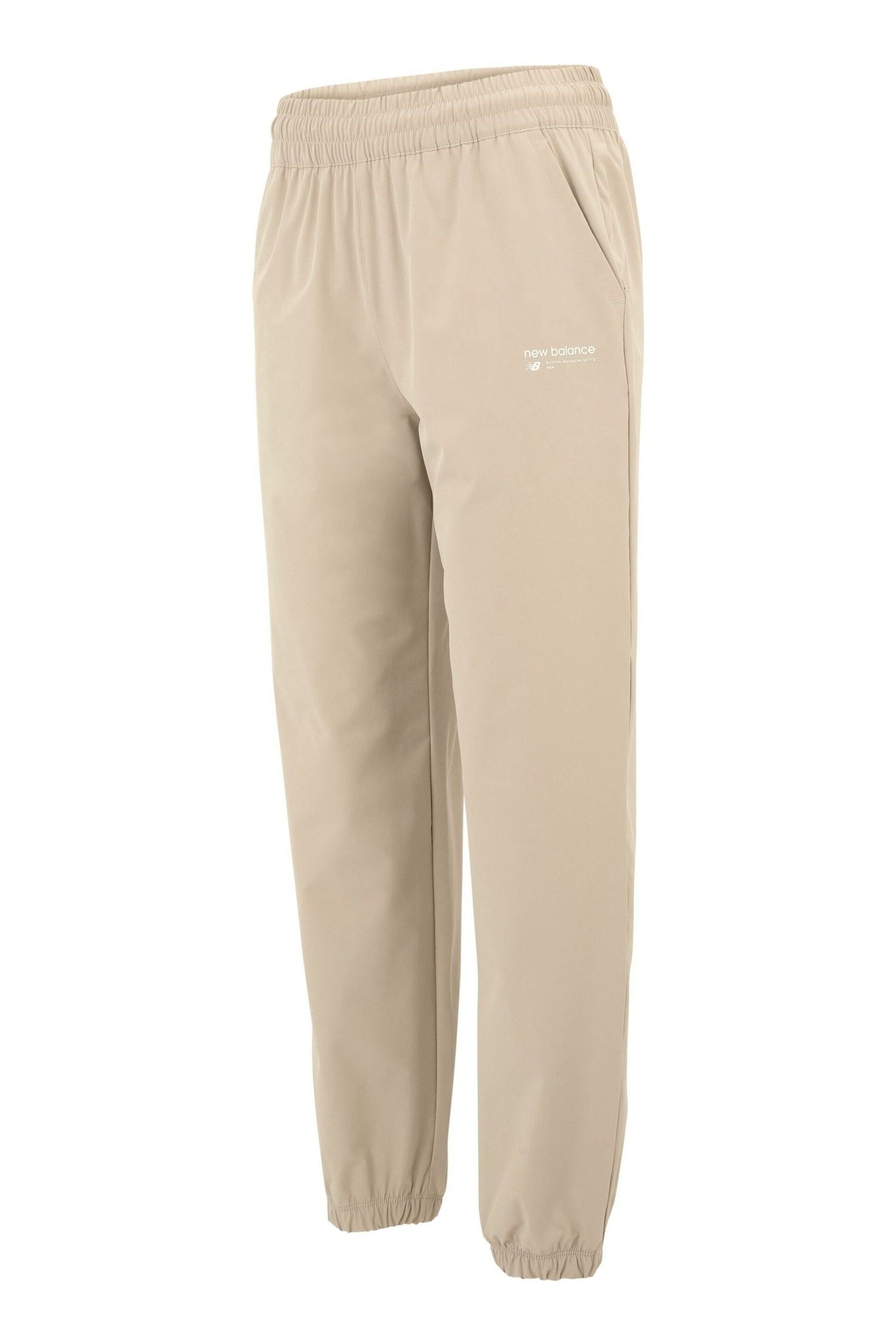 New Balance Brown Athletics Stretch Woven Joggers - Image 7 of 9