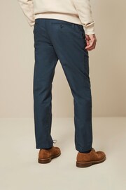 Blue 5 Pocket Smart Textured Chino Trousers - Image 3 of 8