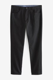 Black 5 Pocket Smart Textured Chino Trousers - Image 6 of 10