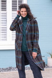 Celtic & Co. Blue Wool Knee Length Coat - Image 5 of 8