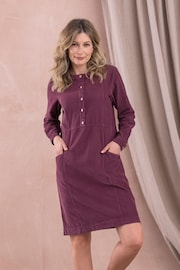 Celtic & Co. Baby Purple Cord Knee Length Dress - Image 2 of 5