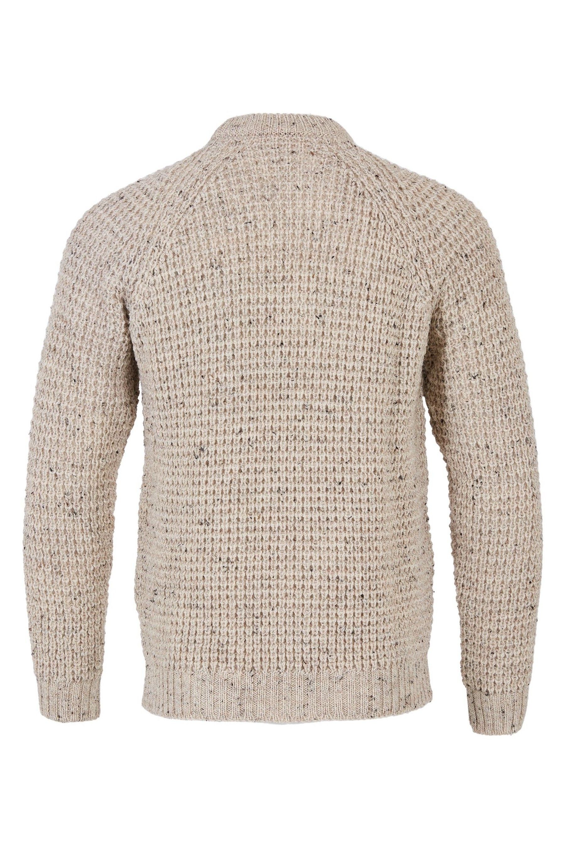 Buy Celtic Co. Mens Cream Waffle Stitch Crew Jumper from Next France
