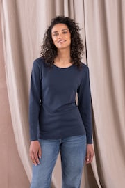 Celtic & Co. Blue Organic Cotton Long Sleeve T-Shirt - Image 1 of 7