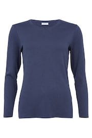 Celtic & Co. Blue Organic Cotton Long Sleeve T-Shirt - Image 3 of 7