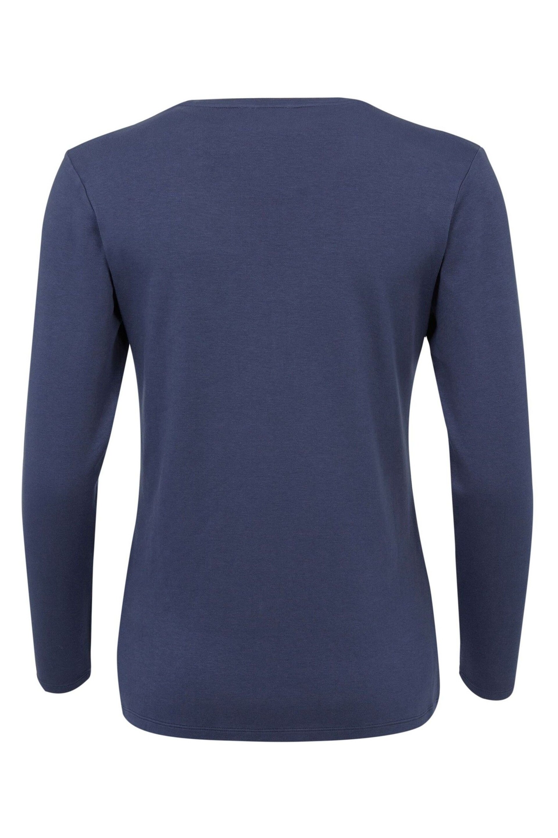 Celtic & Co. Blue Organic Cotton Long Sleeve T-Shirt - Image 4 of 7