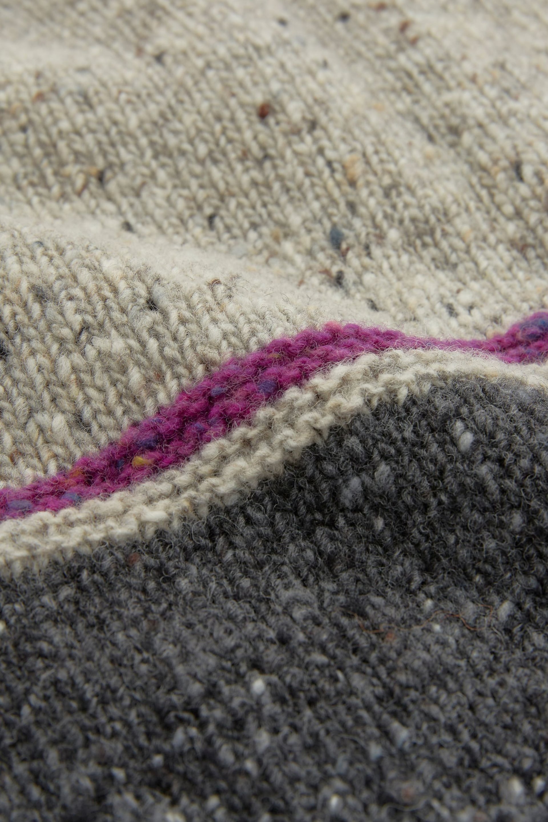 Celtic & Co. Grey Flecked Funnel Neck Jumper - Image 6 of 8