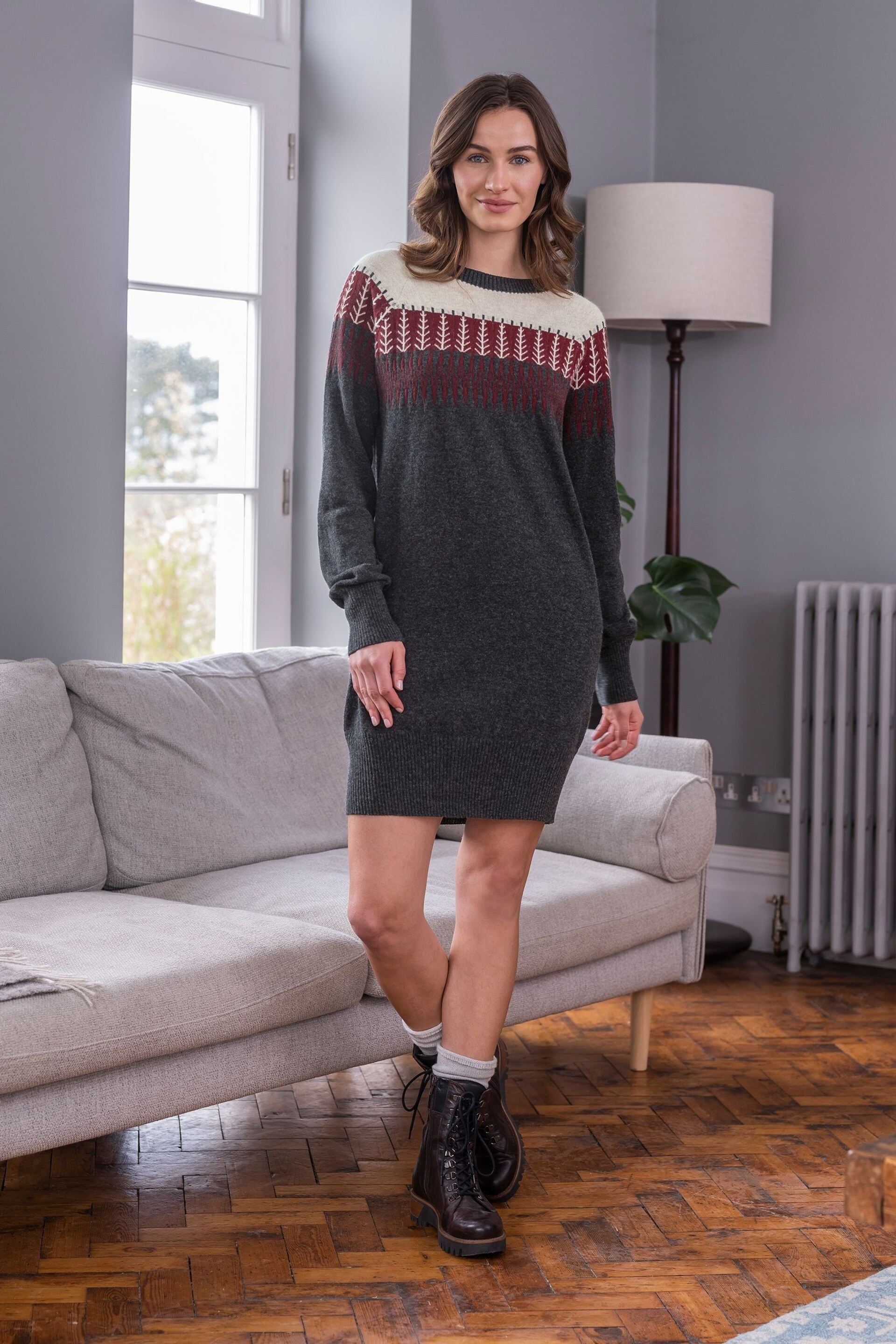 Celtic & Co. Grey Supersoft Slouch Dress - Image 2 of 8