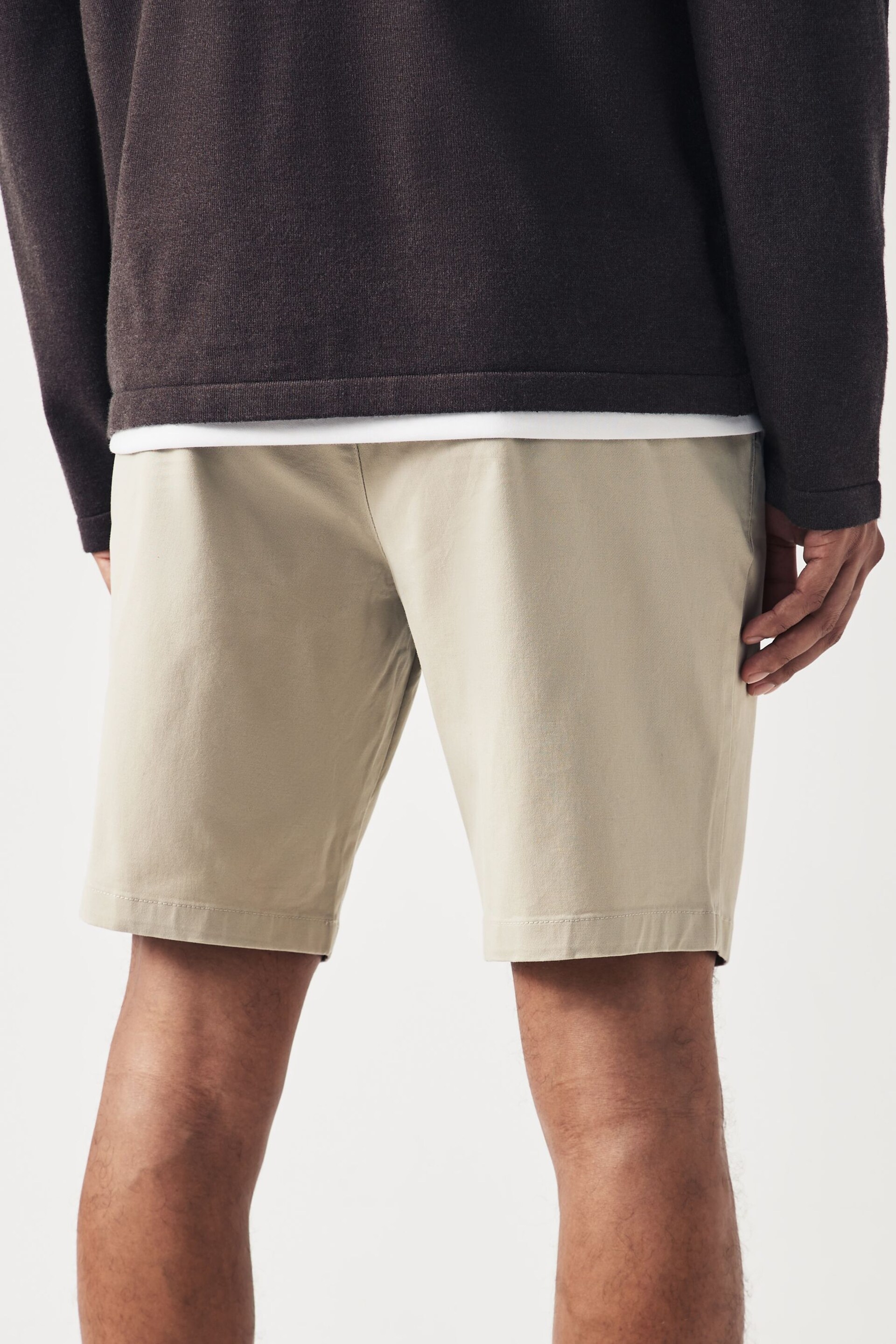 Stone Slim Fit Stretch Chinos Shorts - Image 3 of 9