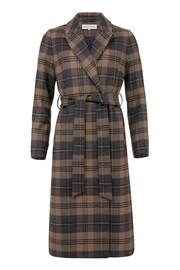 Celtic & Co. Wool Wrap Brown Coat - Image 4 of 6