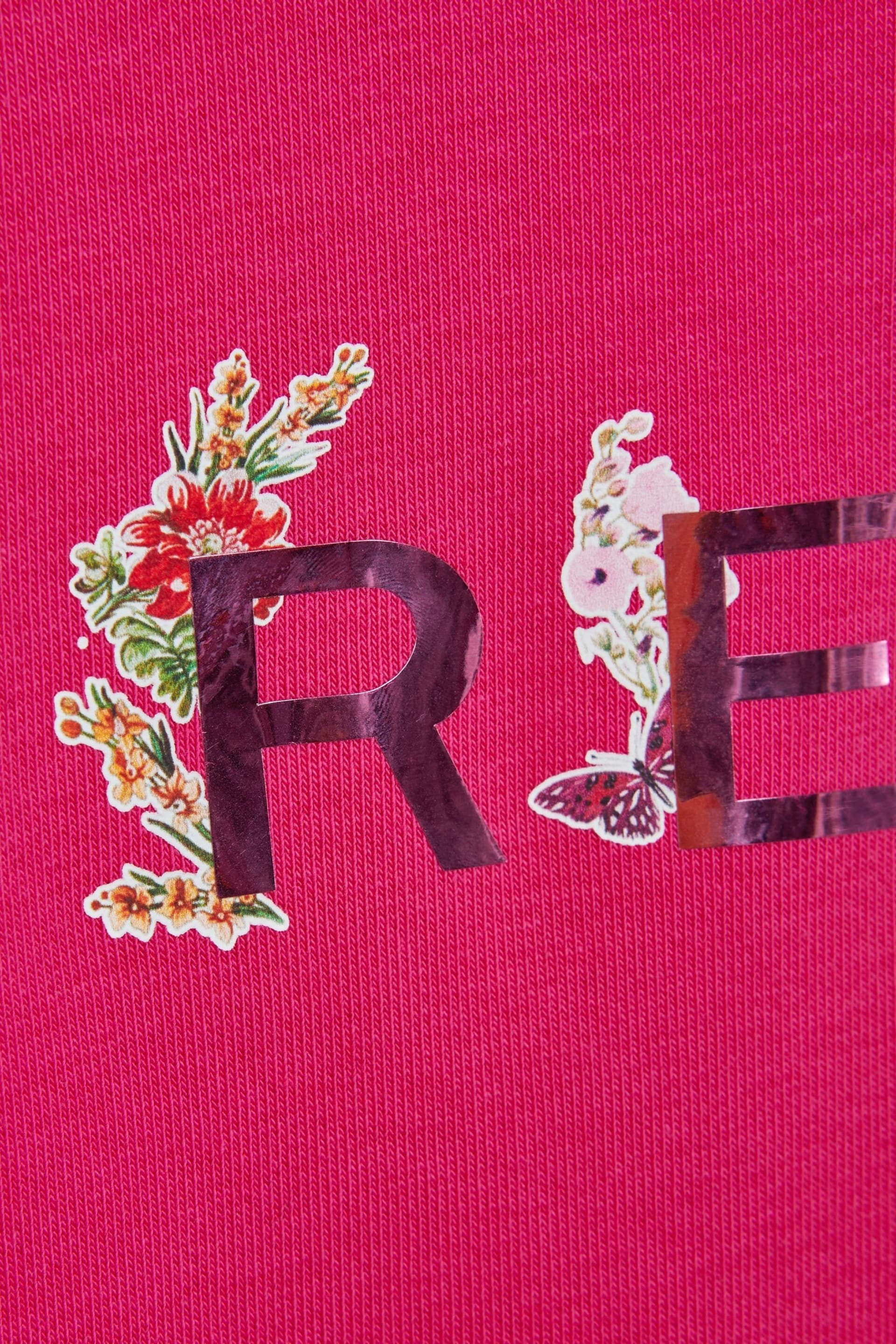 Reiss Pink Janine Junior Sweatshirt Dress - Image 6 of 6