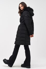 Regatta Black Decima Belted Padded Thermal Jacket - Image 2 of 9