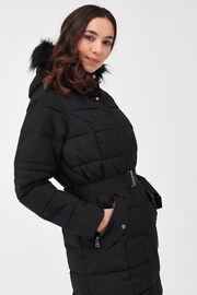 Regatta Black Decima Belted Padded Thermal Jacket - Image 5 of 9