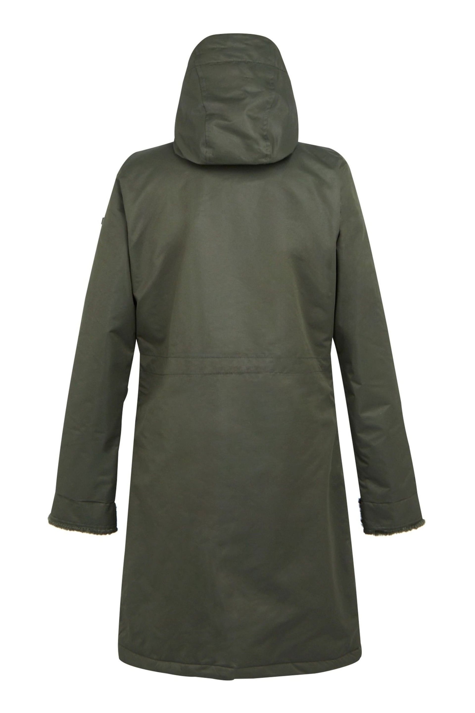 Regatta Green Romine Longline Waterproof Insulated Thermal Jacket - Image 8 of 9