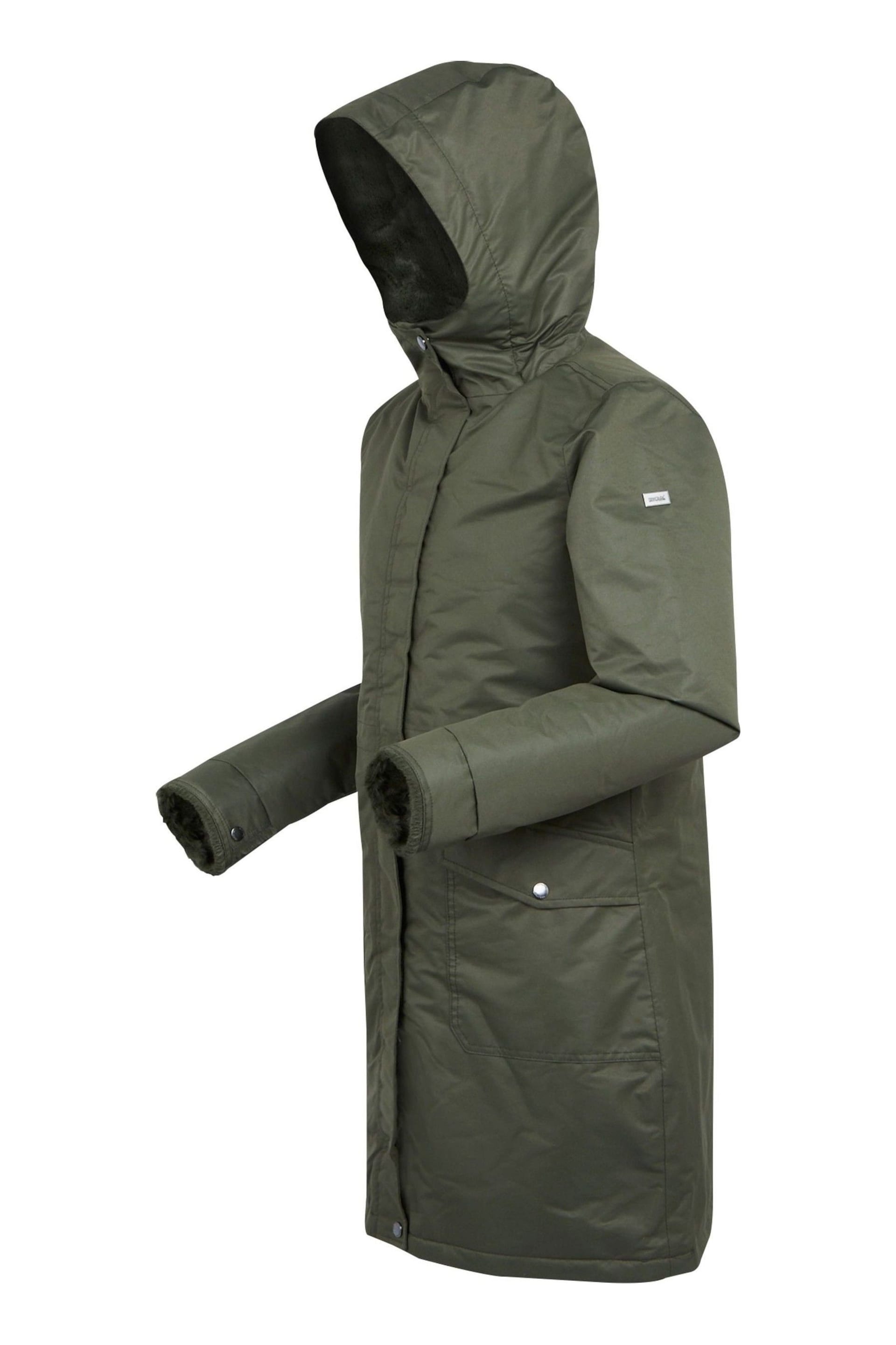 Regatta Green Romine Longline Waterproof Insulated Thermal Jacket - Image 9 of 9