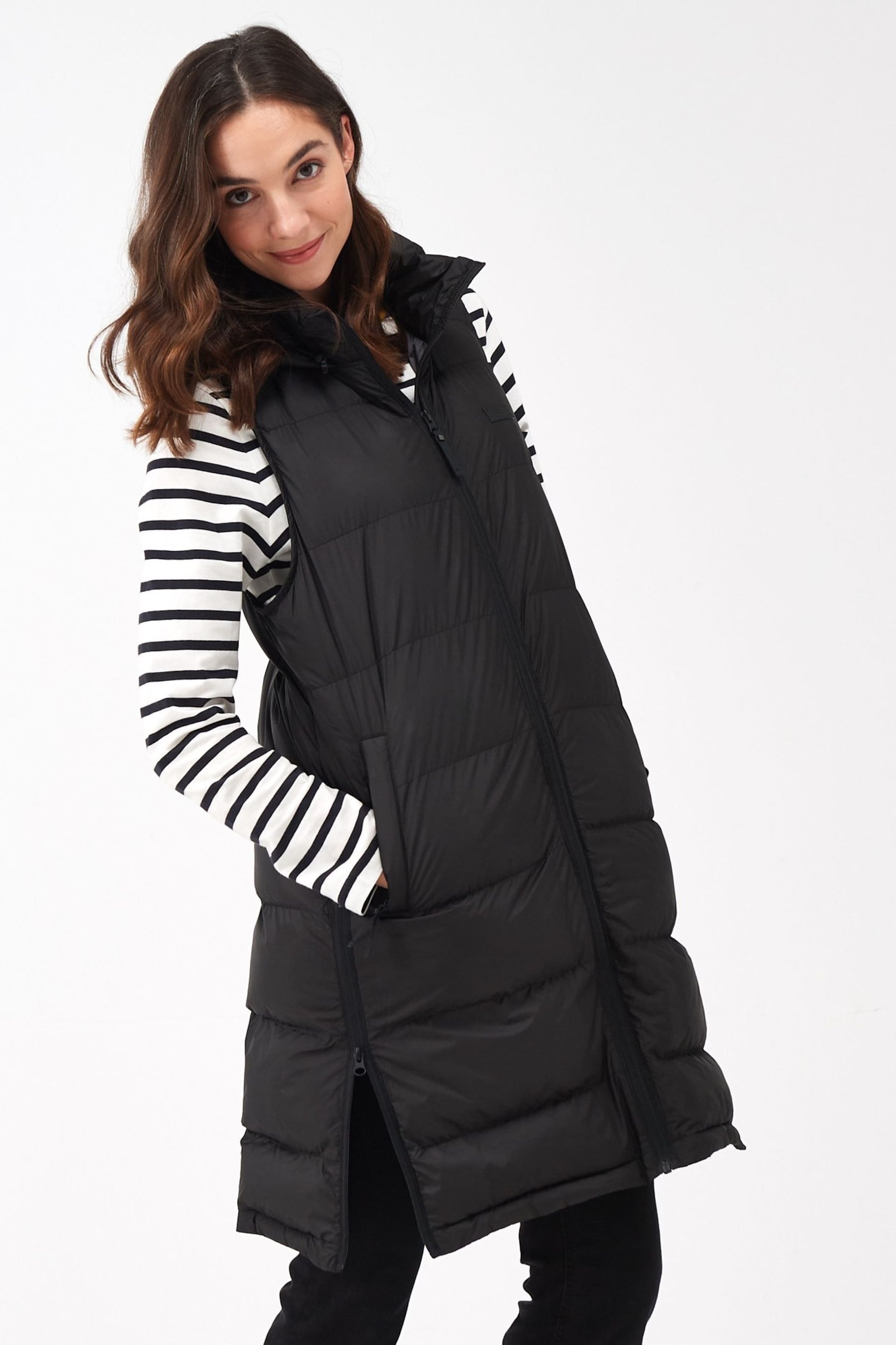 Regatta Black Ganella Longline Padded Gilet - Image 4 of 9