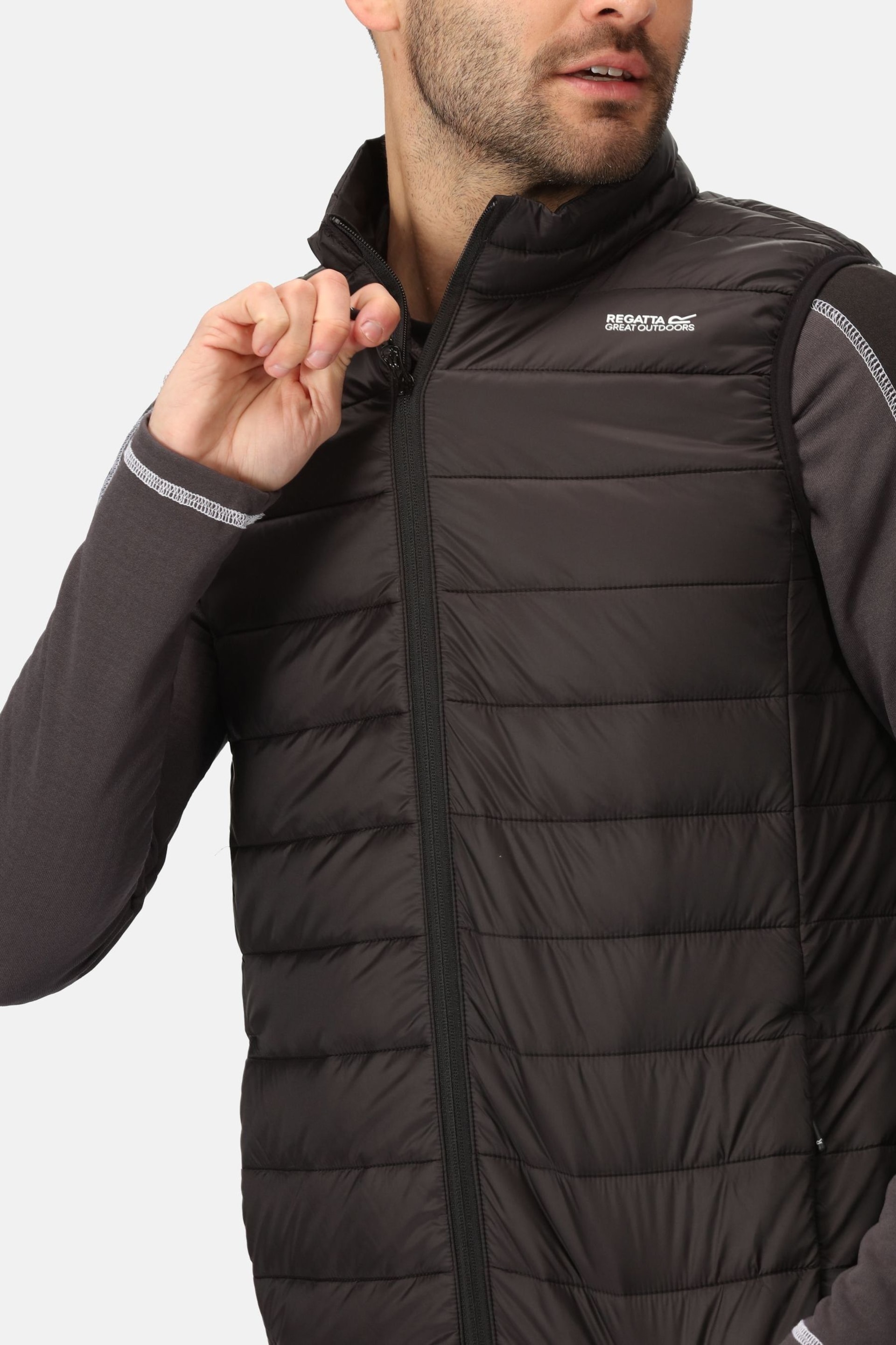 Regatta Black Marizion Lightweight Baffle Gilet - Image 6 of 9