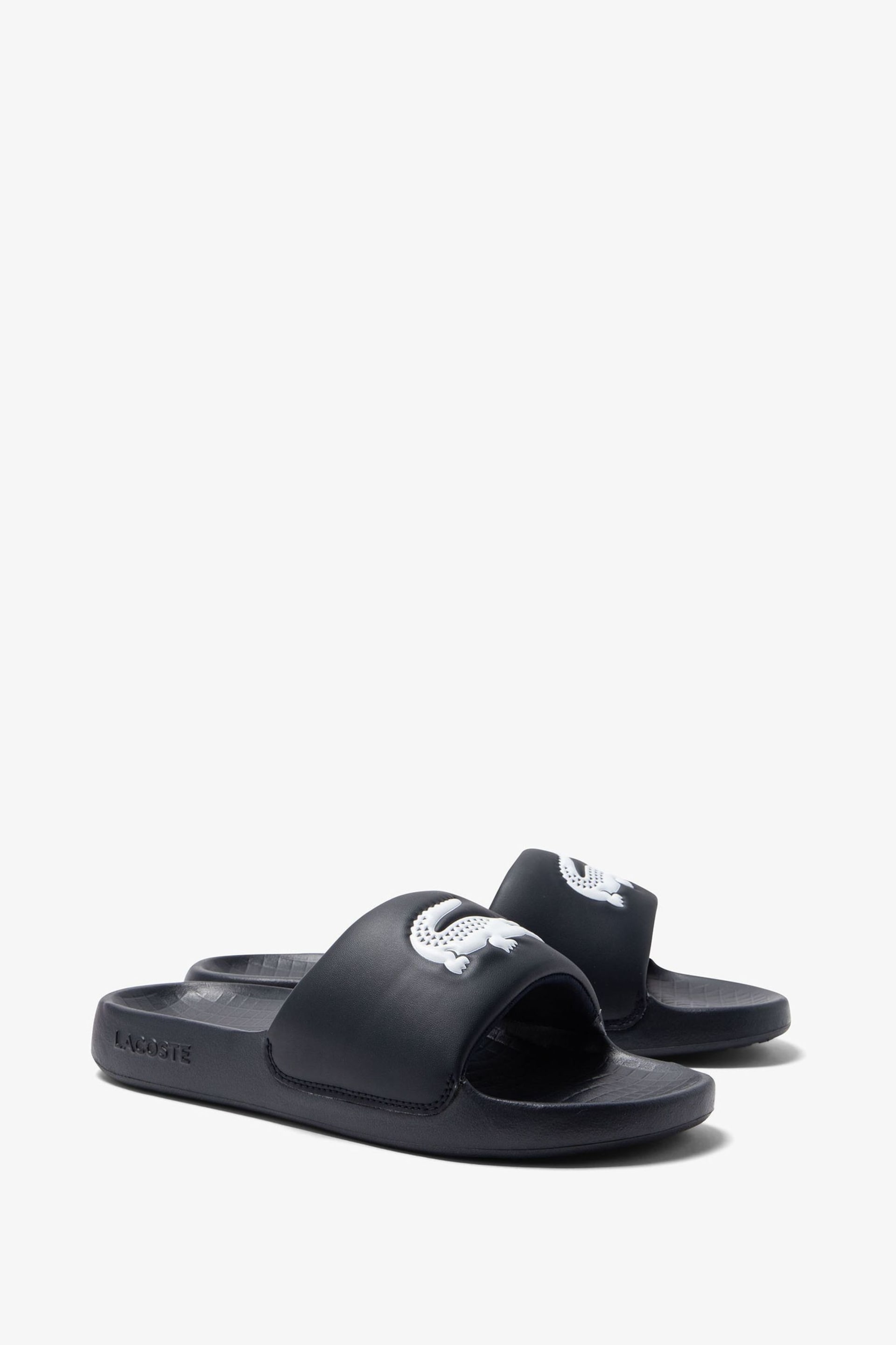 Lacoste Mens Serve Croco 1.0 Rubber Sliders - Image 2 of 6