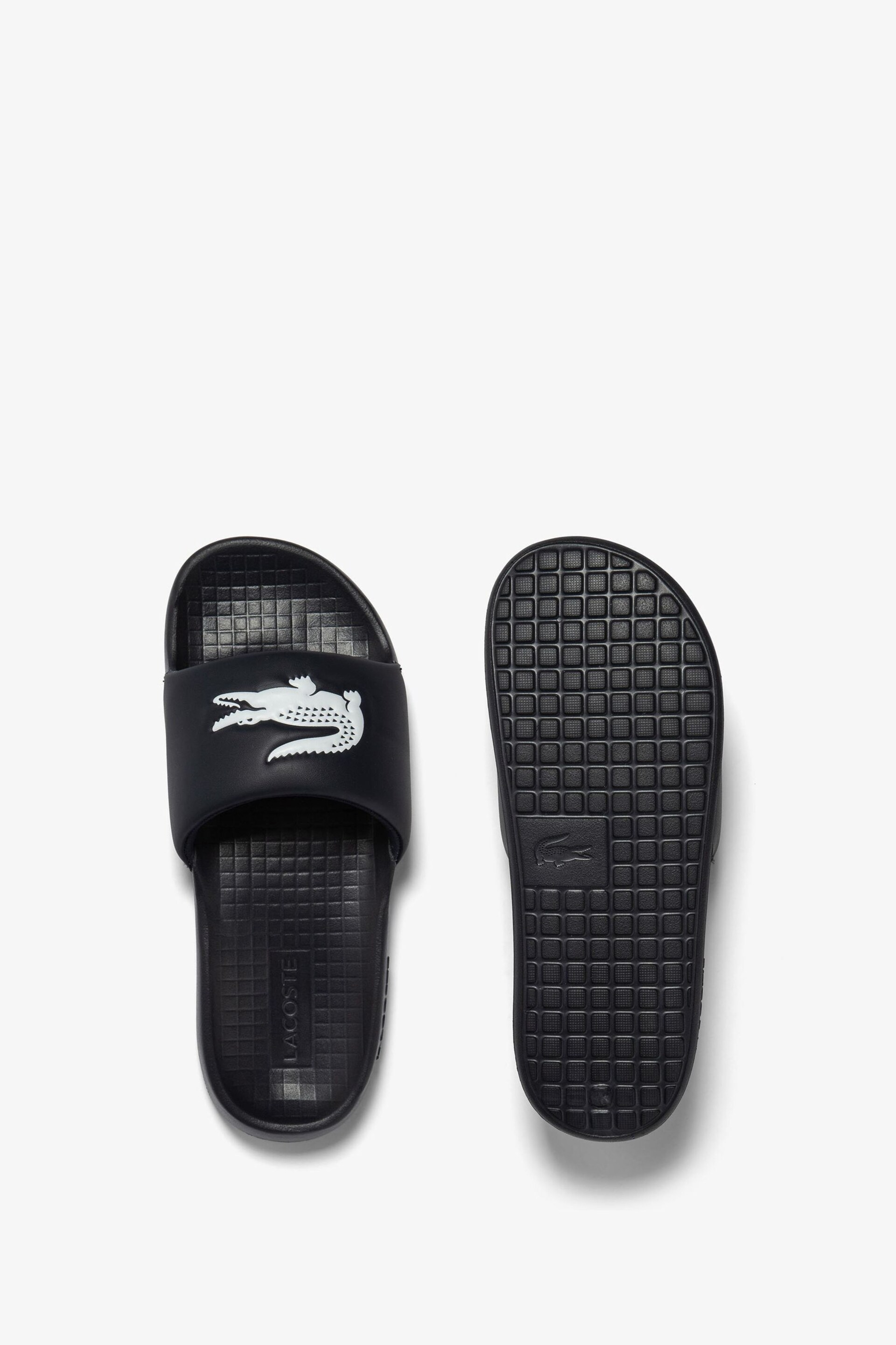 Lacoste Mens Serve Croco 1.0 Rubber Sliders - Image 5 of 6