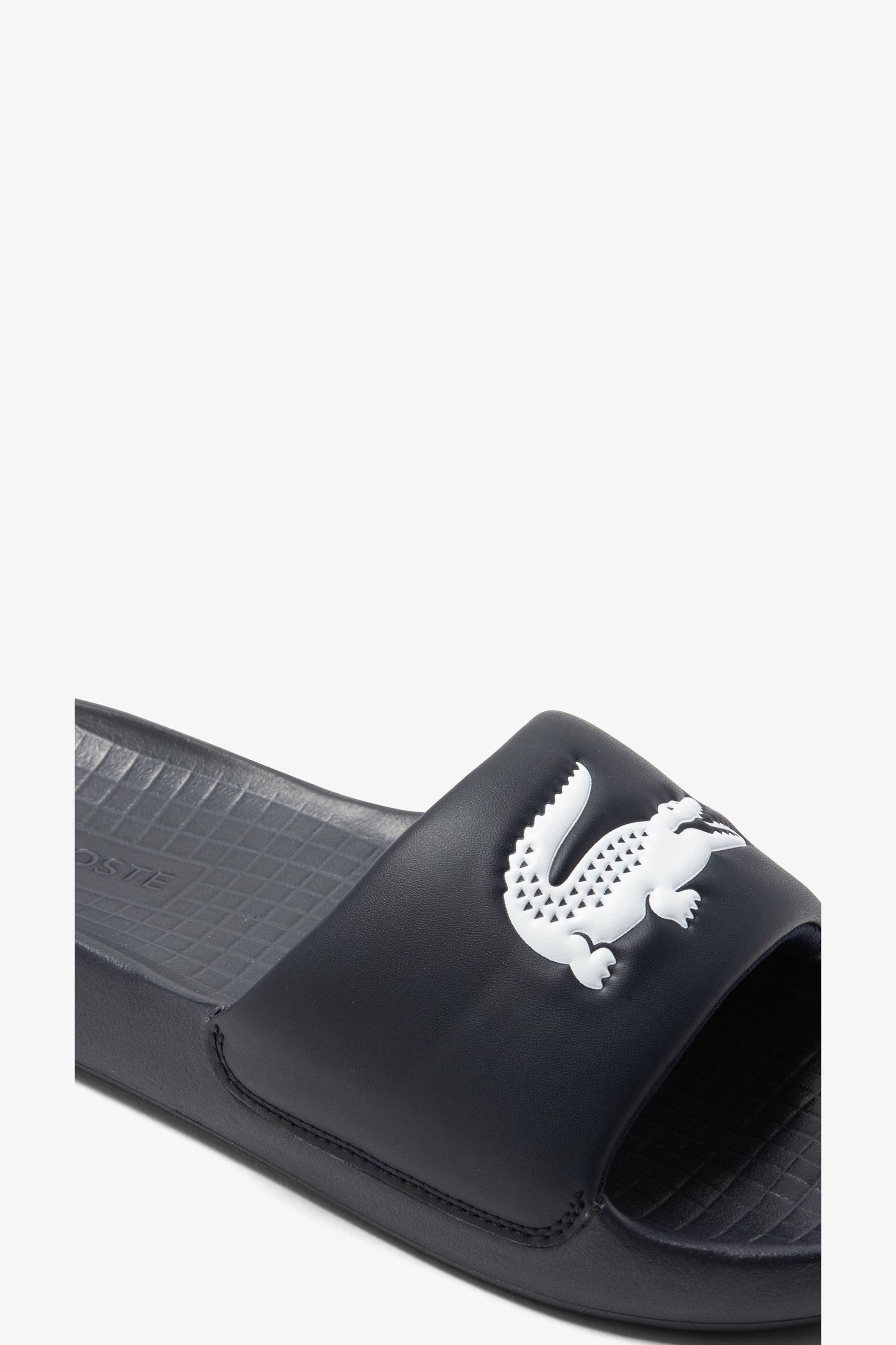 Lacoste Mens Serve Croco 1.0 Rubber Sliders - Image 6 of 6