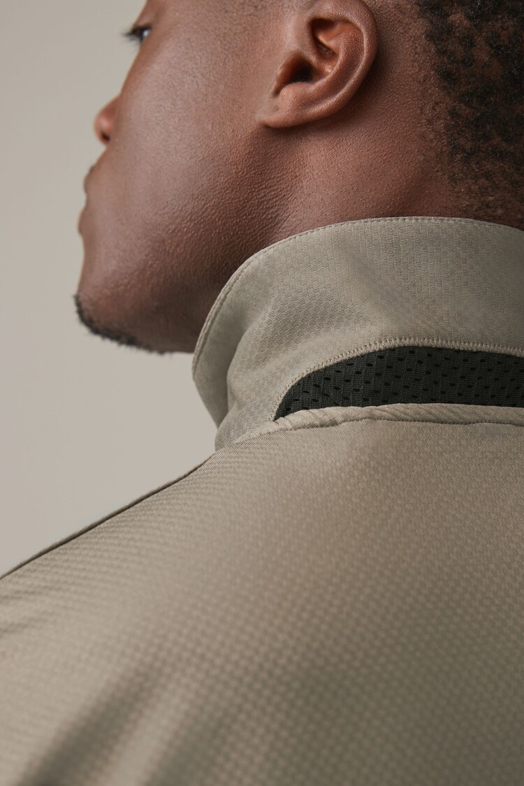 Stone Textured Golf Polo Shirt - Image 6 of 8