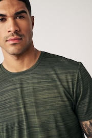 Khaki Green Active Mesh Training T-Shirt - Image 1 of 11