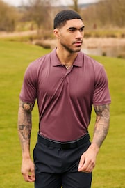 Pink Textured Golf Polo Shirt - Image 3 of 9