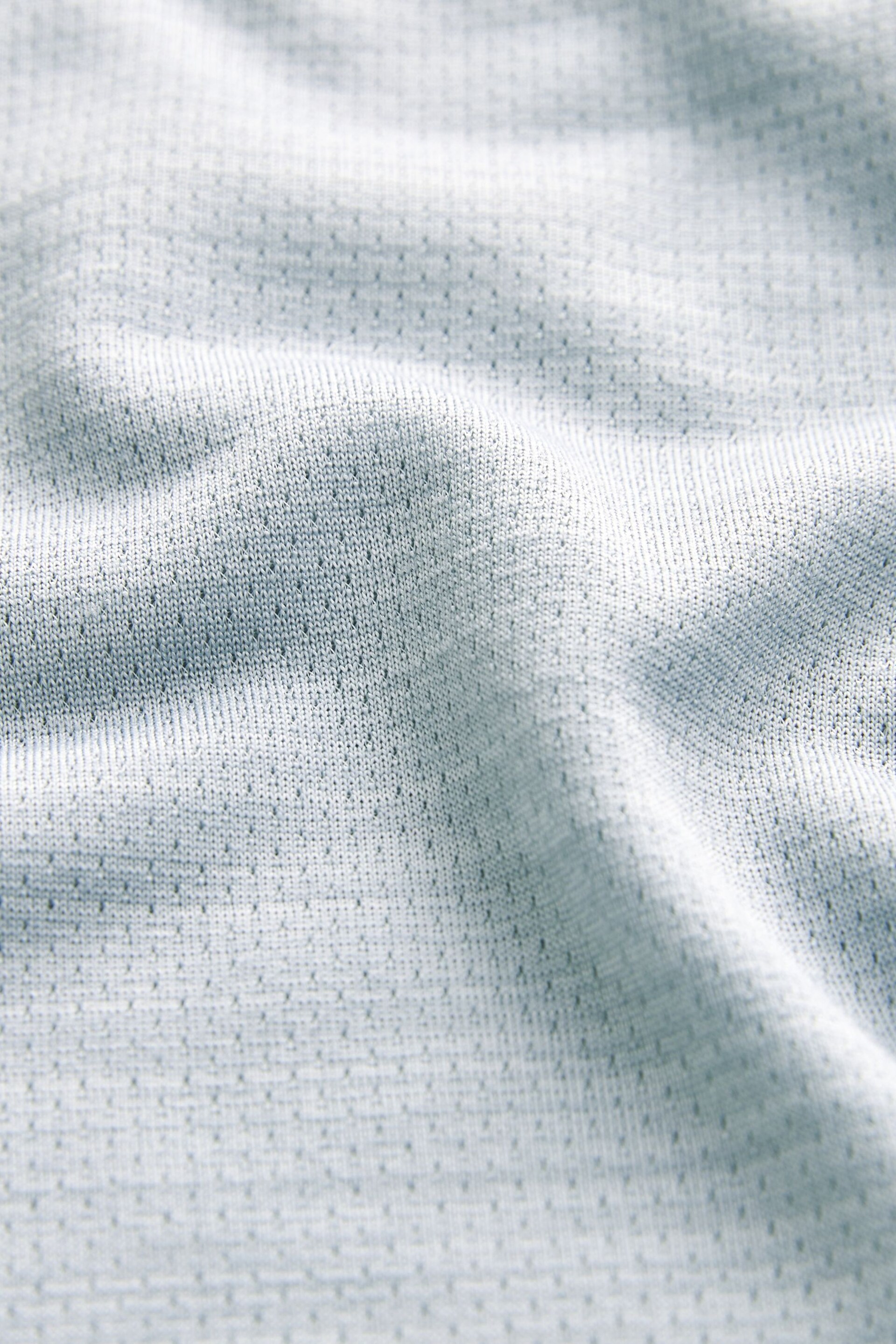 Light Grey Active Mesh Golf Polo Shirt - Image 9 of 9