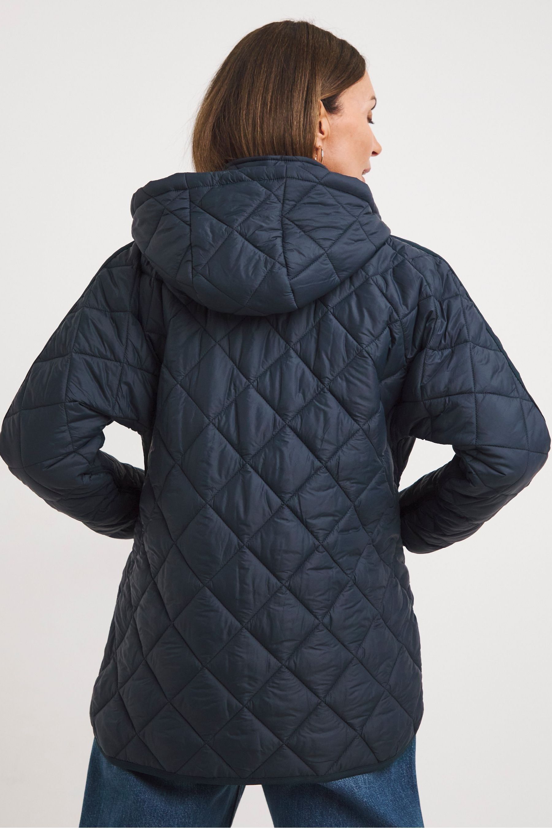 Buy JD Williams Blue Packaway Lightweight Quilted Padded Short Coat from Next Ireland