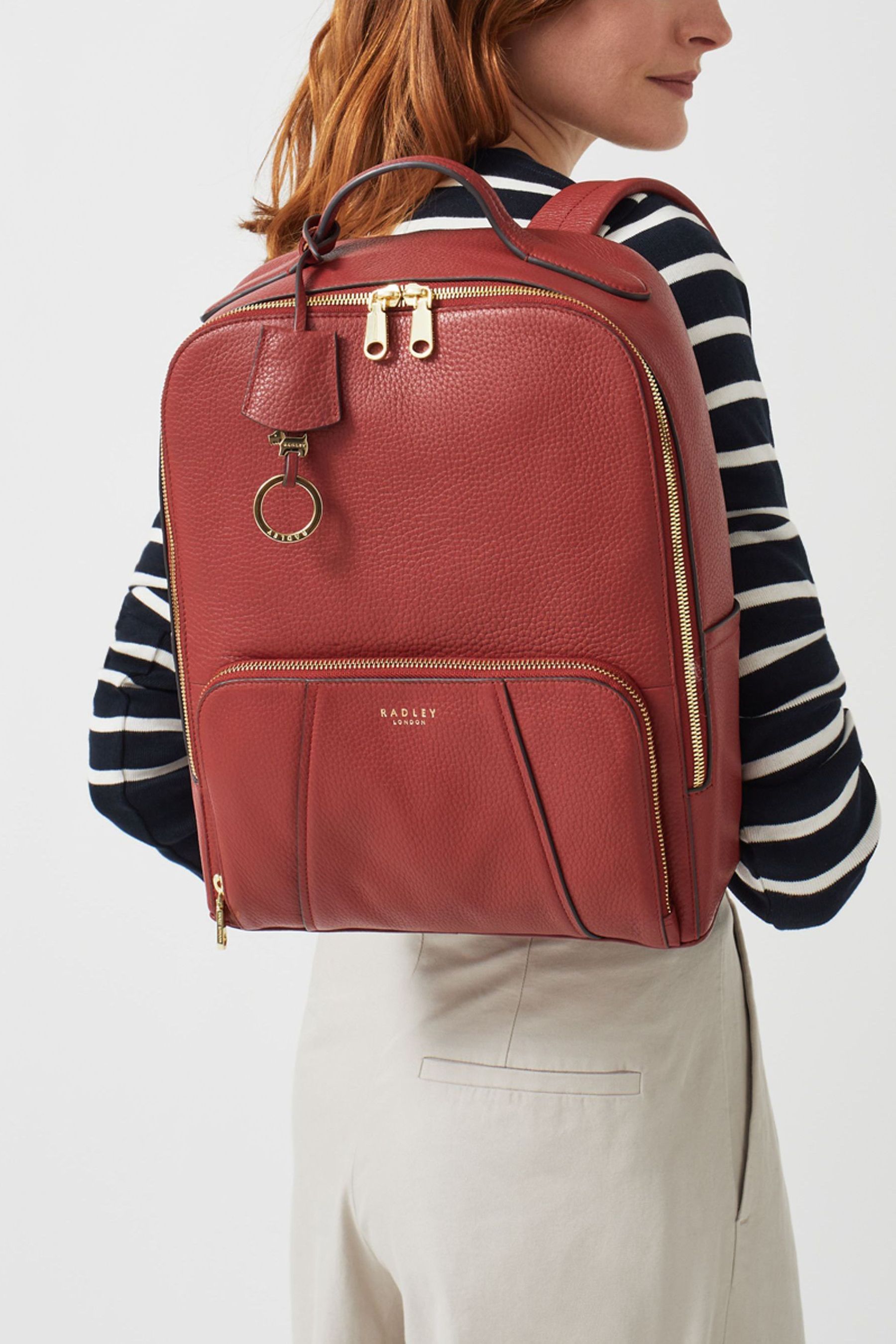 Buy Radley London Red Wood Street 2.0 Medium Ziptop Backpack from Next Luxembourg