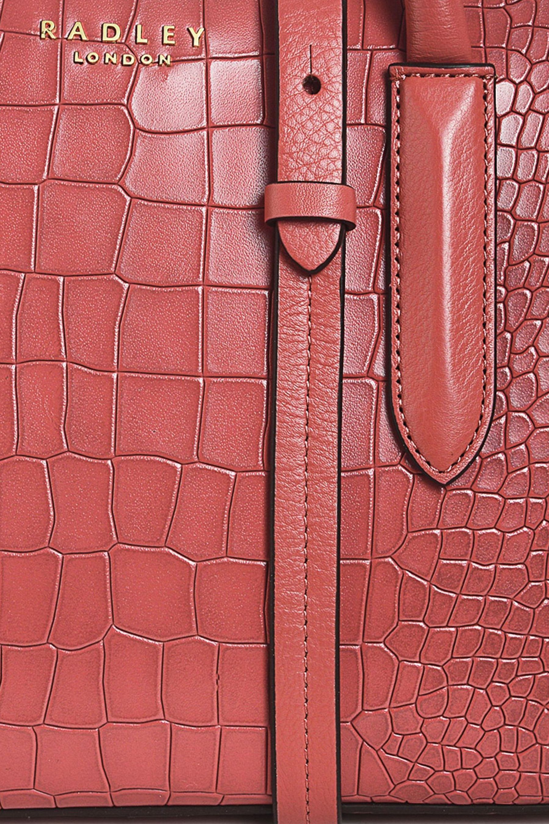 Buy Radley London Red Liverpool Street 2.0 Faux Croc Small Zip Top Multiway Bag from Next New Zealand