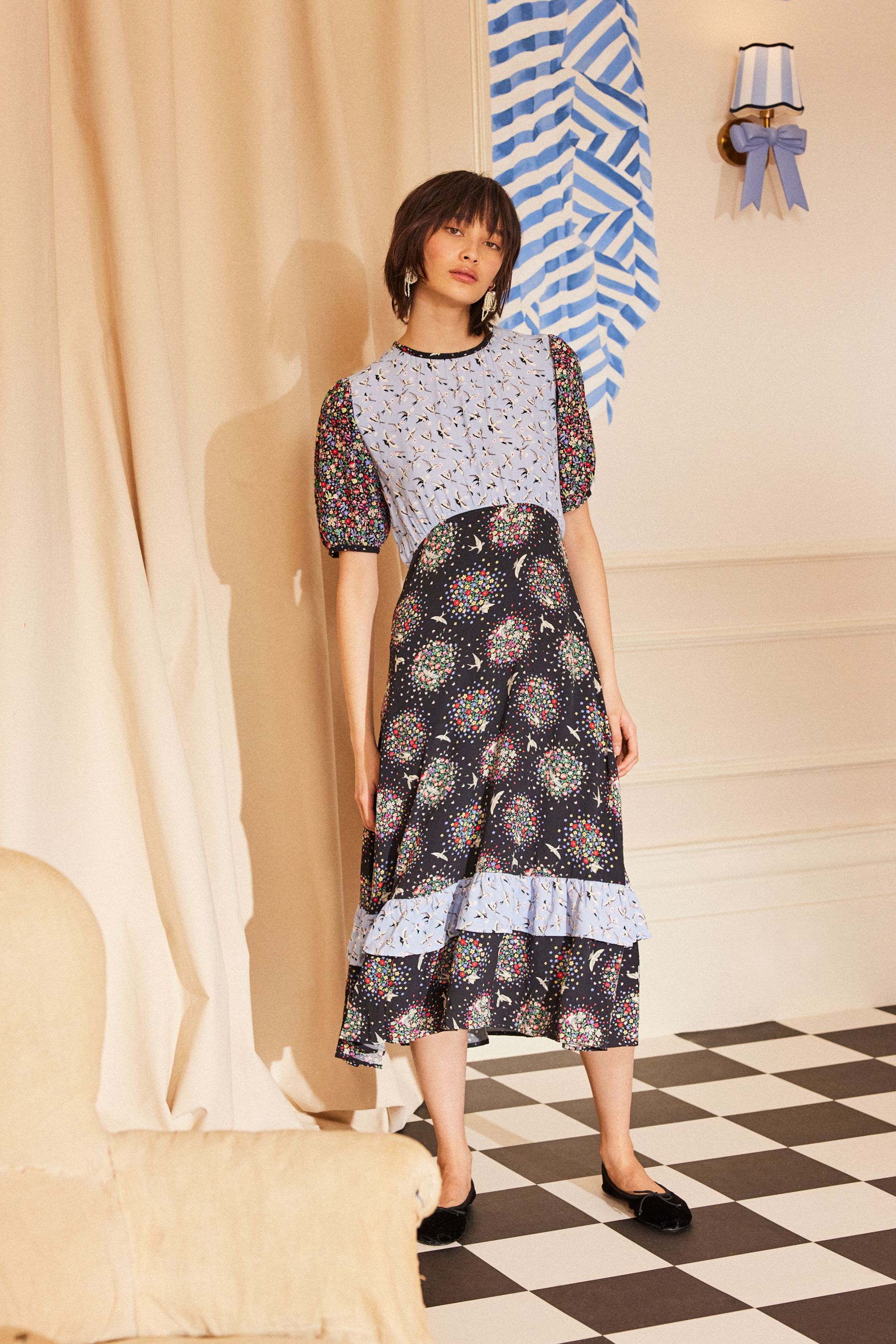 Buy Cath Kidston Black Tea Dress from Next Luxembourg