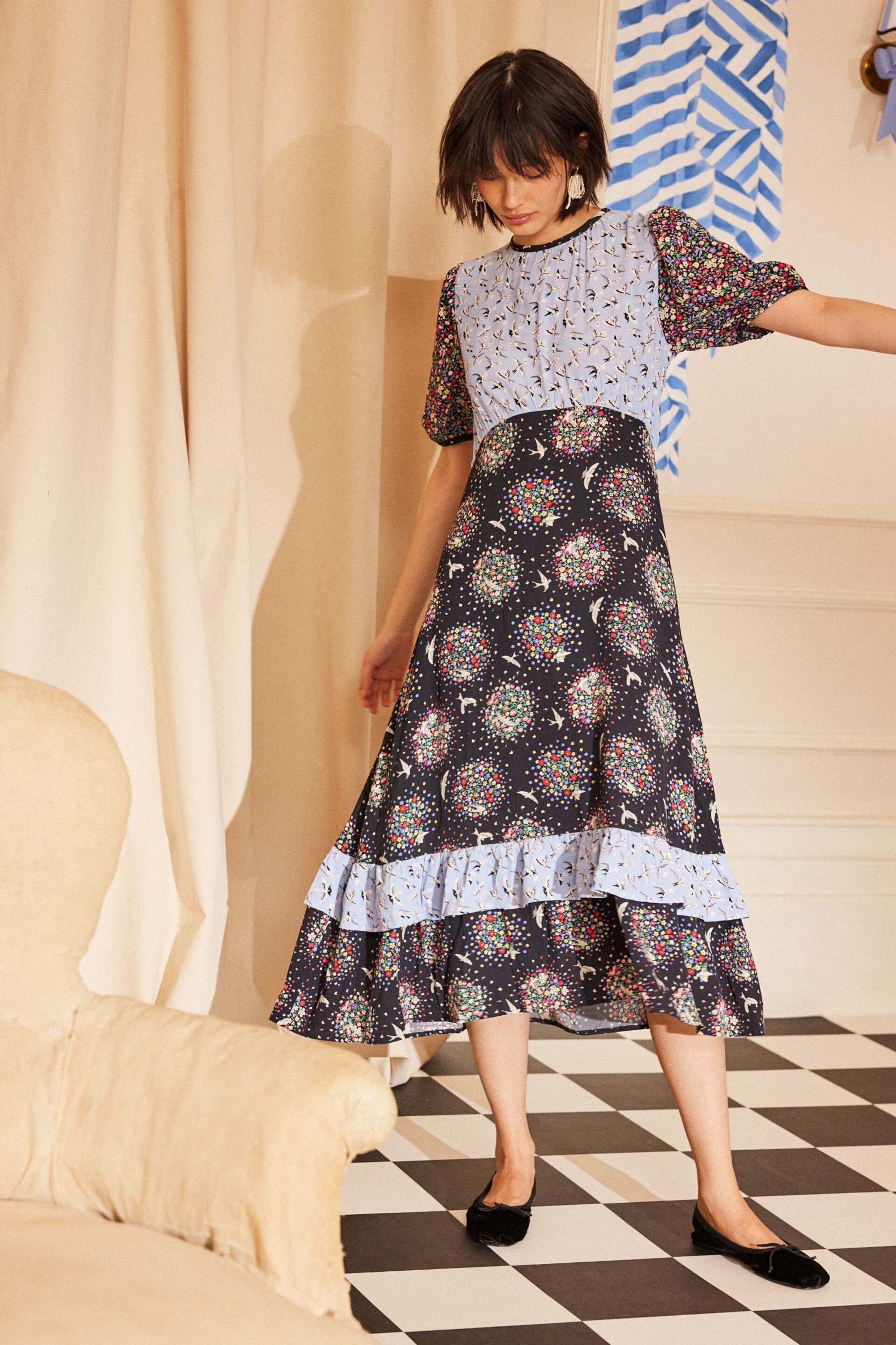 Cath Kidston Black Tea Dress - Image 3 of 14