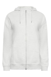 Long Tall Sally Grey Zip Through Hoodie - Image 5 of 5