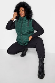 Yours Curve Green Short Padded Gilet - Image 4 of 4
