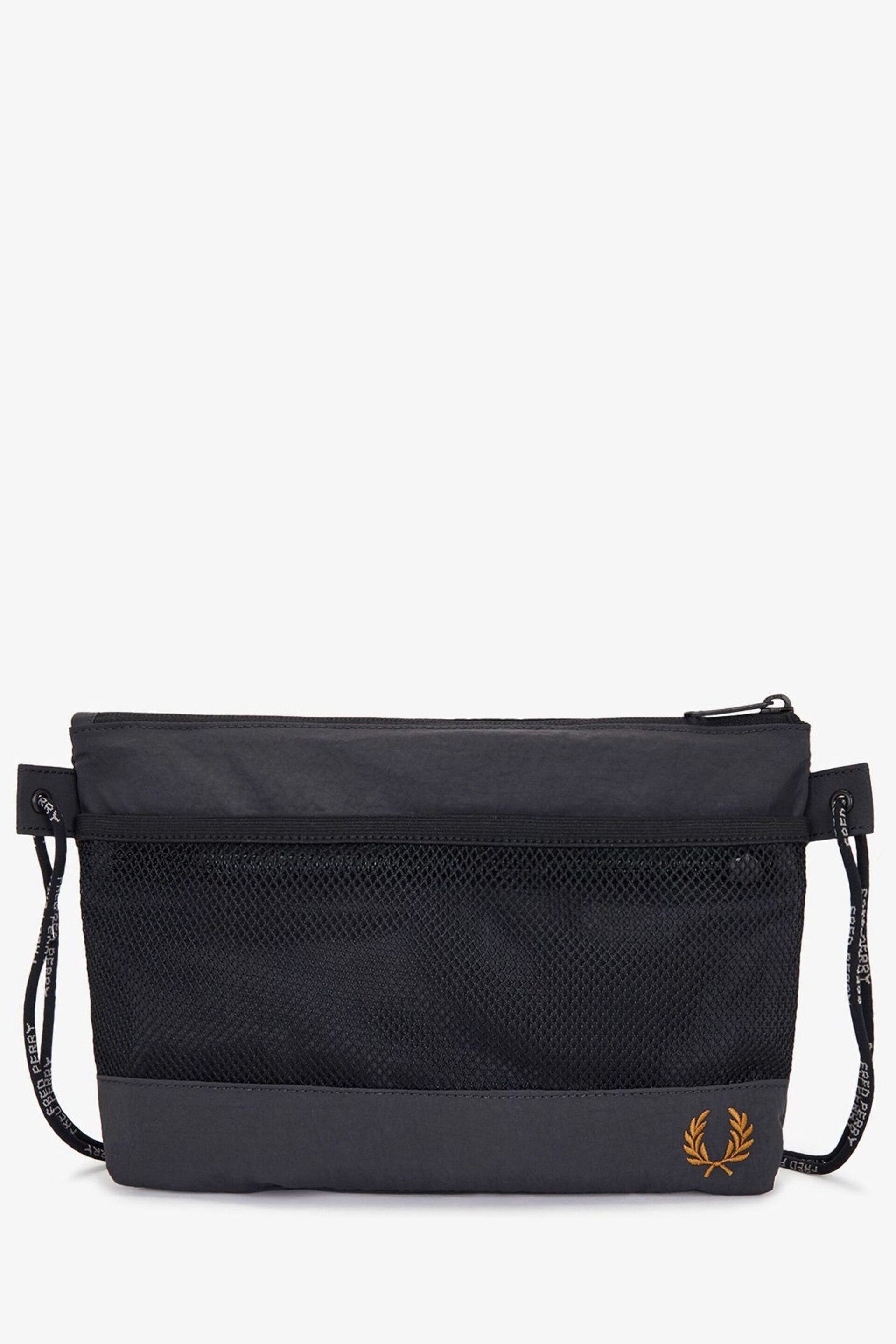 Fred Perry Grey Nylon Cross-Body Bag - Image 2 of 3