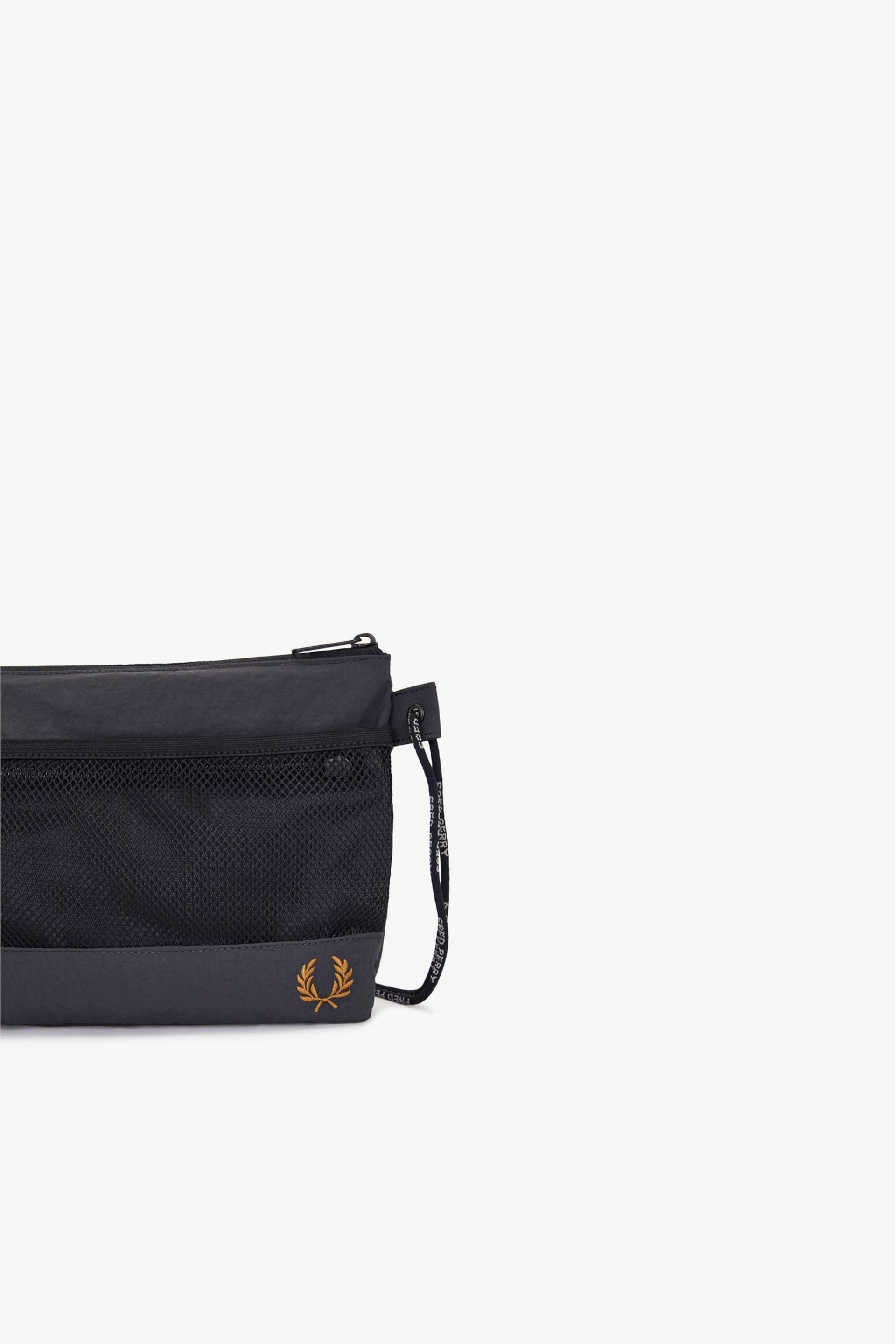 Fred Perry Grey Nylon Cross-Body Bag - Image 3 of 3