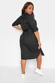 Yours Curve Black Limited Utility Shirt Dress - Image 2 of 4
