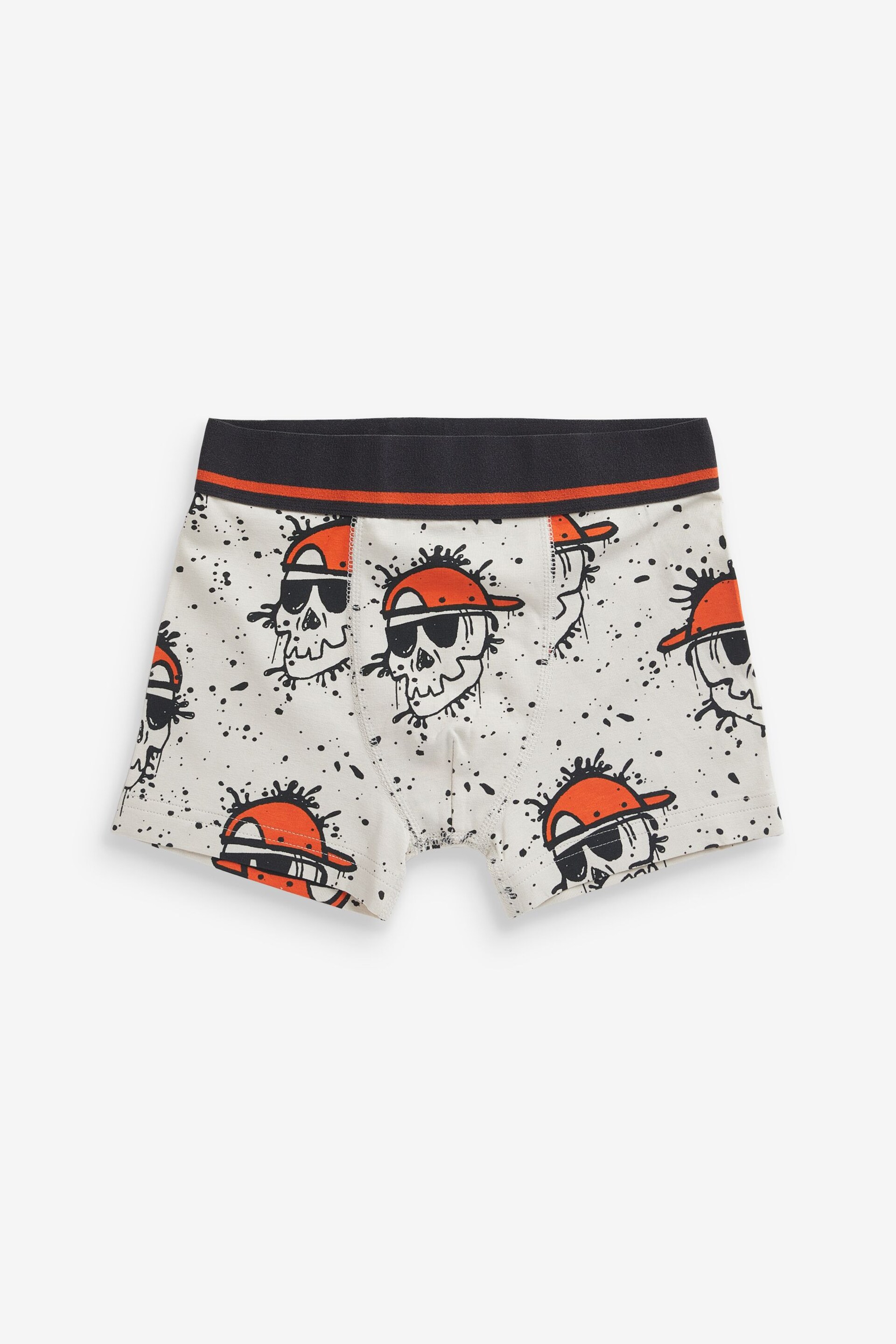 Skull Print Trunks 5 Pack (2-16yrs) - Image 2 of 8