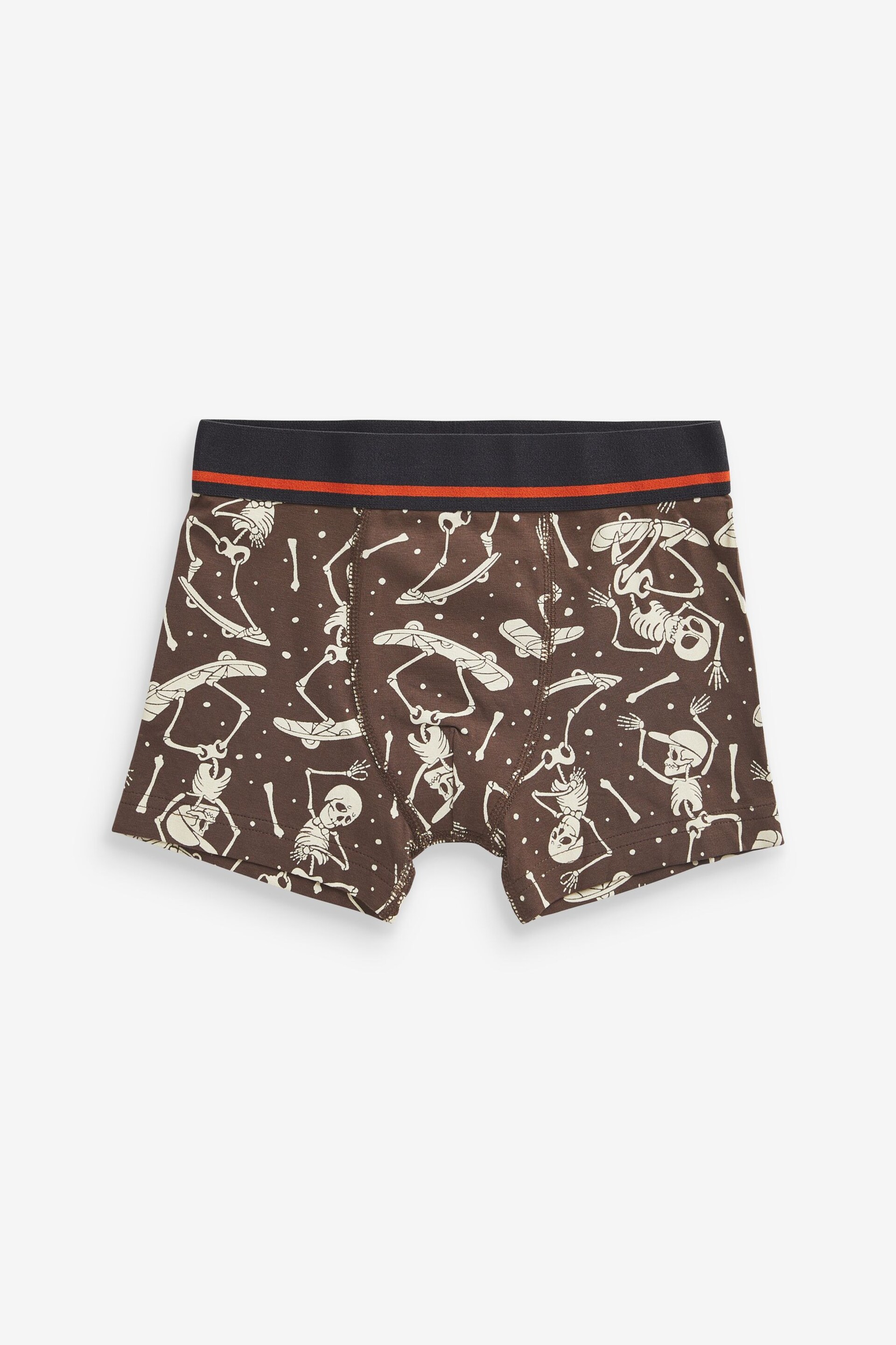 Skull Print Trunks 5 Pack (2-16yrs) - Image 5 of 8