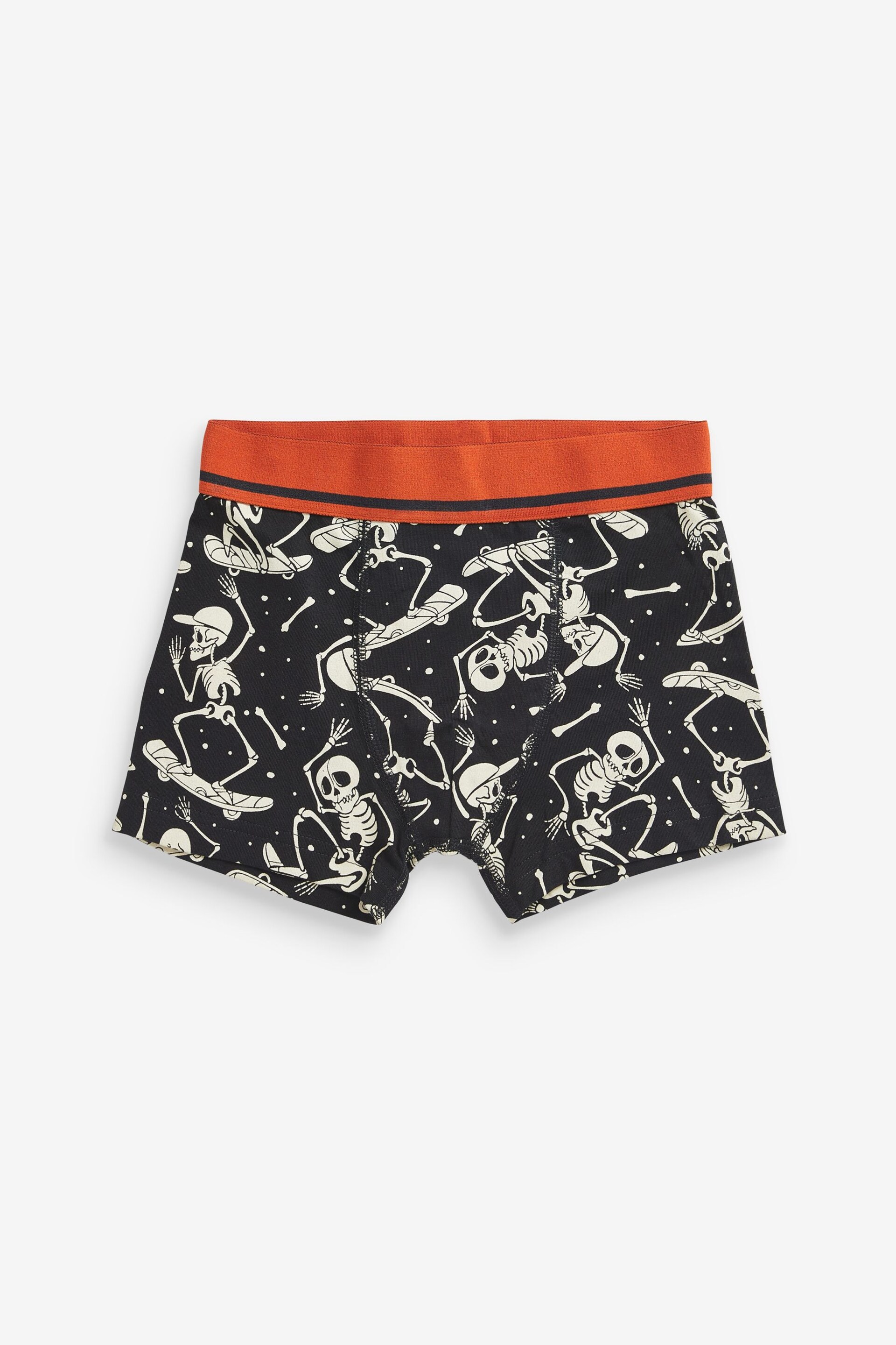 Skull Print Trunks 5 Pack (2-16yrs) - Image 6 of 8